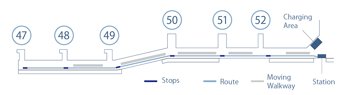 Terminal 2 Multi-seater self-driving mobility service (iino) station