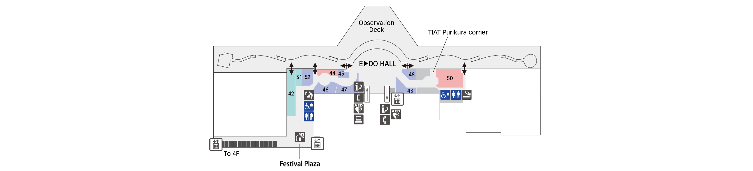 5F Restaurants & Shops floor map