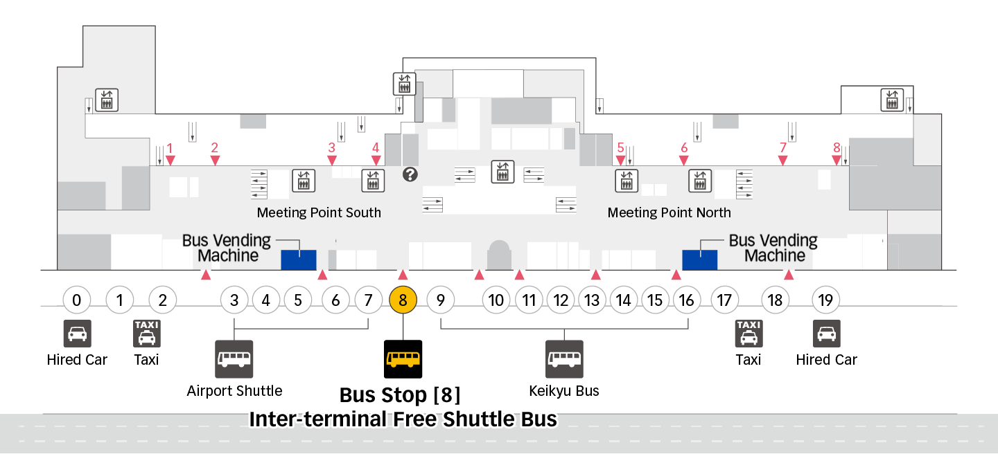 First Floor (Arrival Lobby) Bus Stop 8