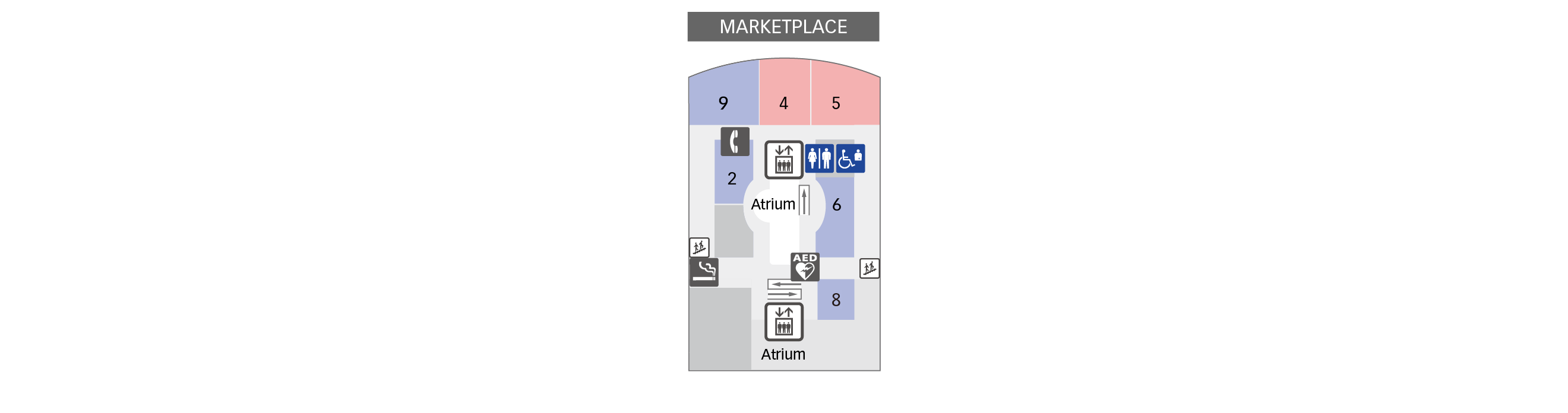 4F Restaurants & Shops floor map