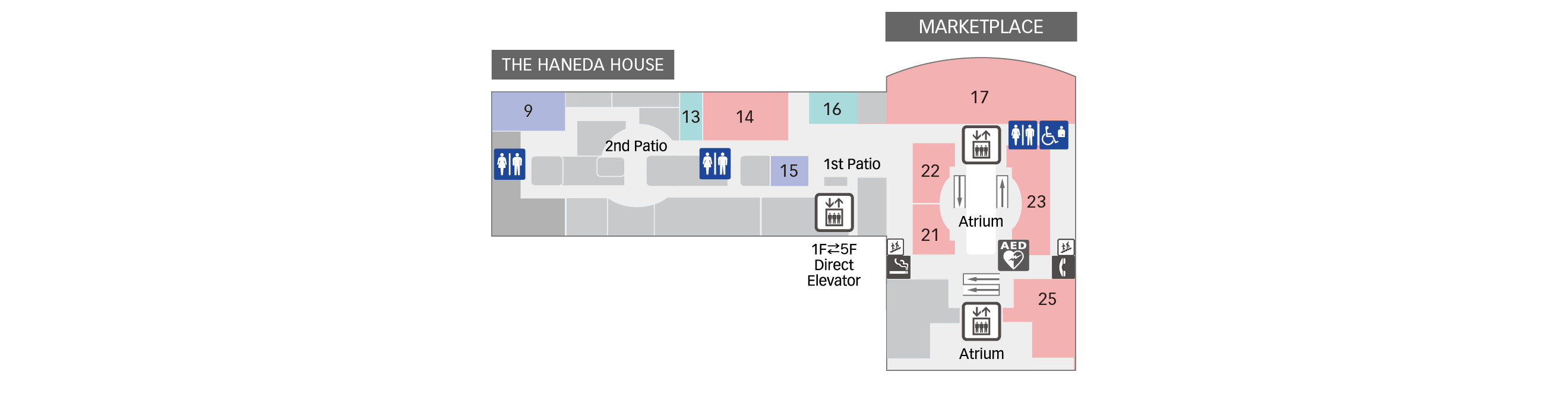 5F Rental Conference Rooms / Restaurants