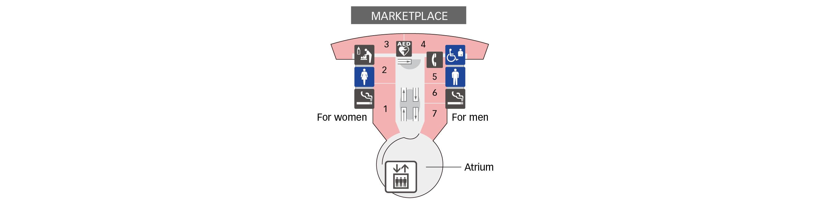 4F Restaurants &amp; Shops floor map