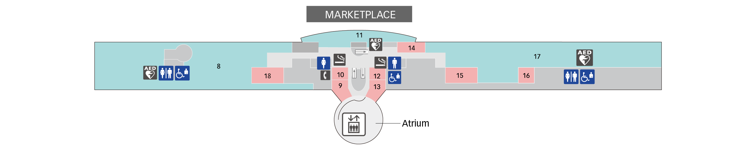 5F Restaurants / Observation Deck Floor Map