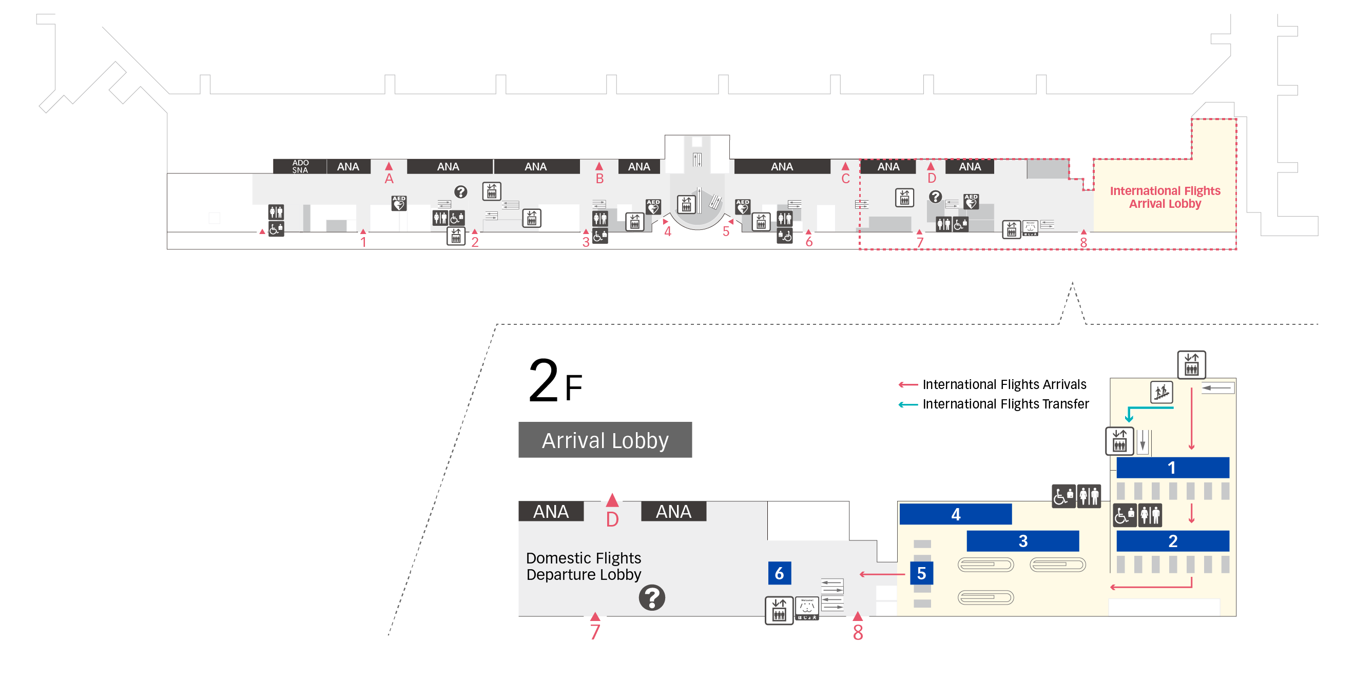 Arrival Procedures Terminal 2 Floor Map