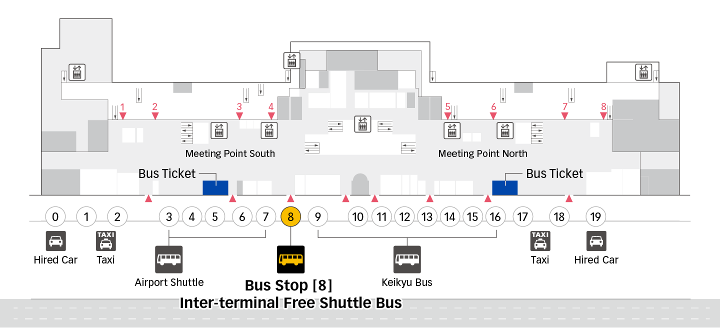 First Floor (Arrival Lobby) Bus Stop 8