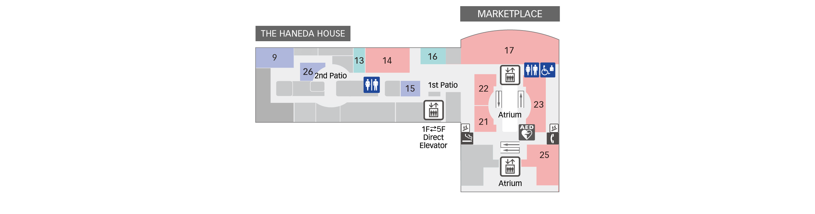 5F Rental Conference Rooms / Restaurants