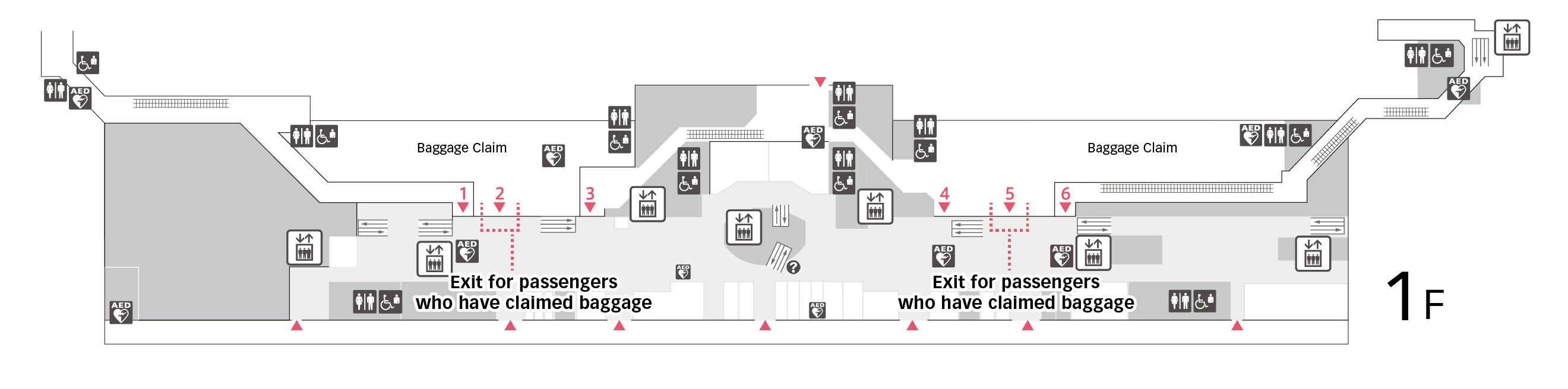 Arrival Procedures Terminal 2 Floor Map
