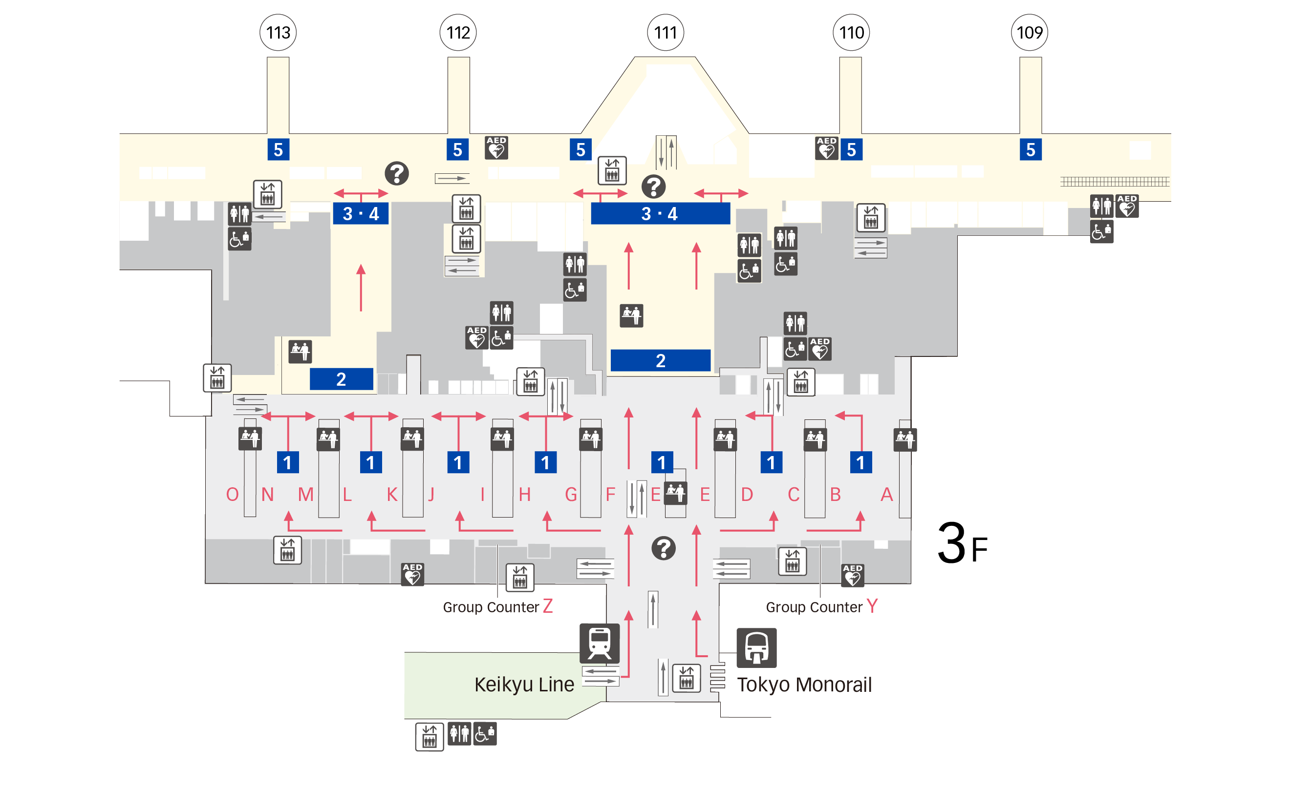 Departure Procedures Terminal 3 Floor Map