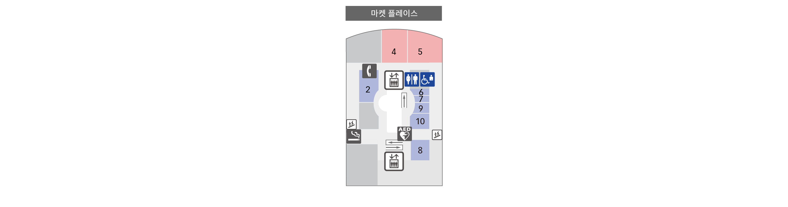 4F 식당&amp;쇼핑 플로어 맵