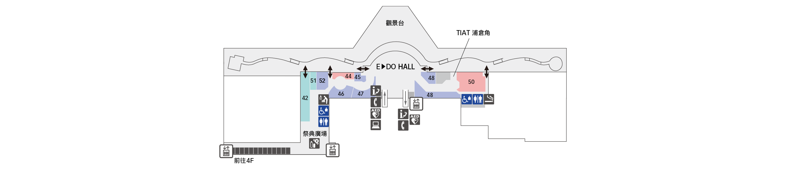 5F餐廳＆商店樓層地圖