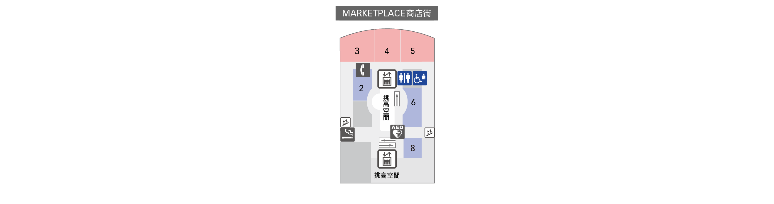 4F 餐廳＆商店樓層地圖