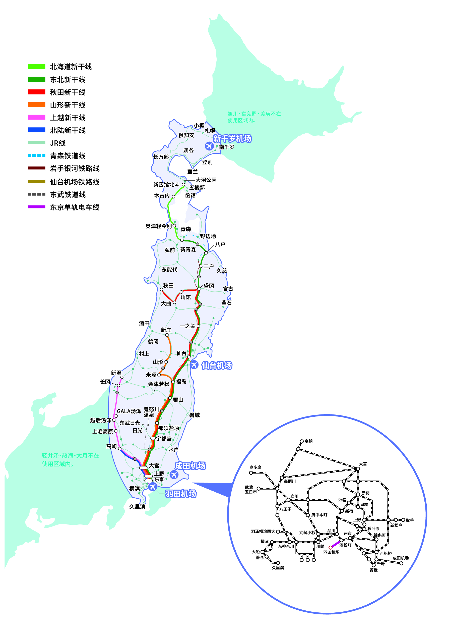 适用区域示意图