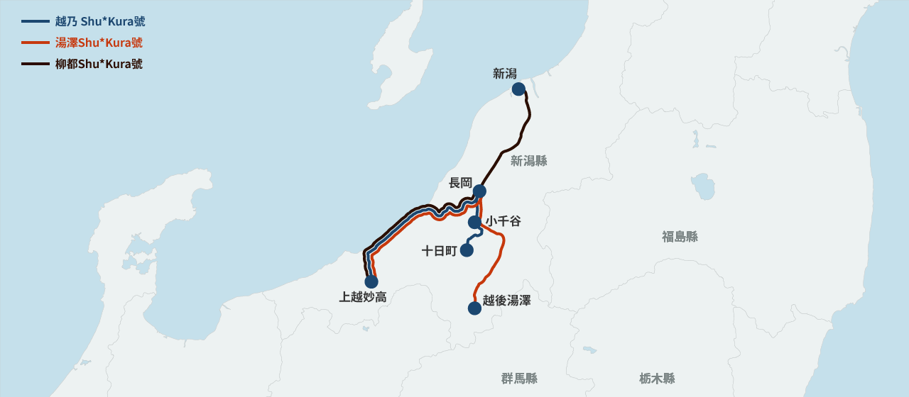 越後週藏路線圖