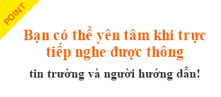 Học lái xe nội trú Bạn có thể nghe trực tiếp thông tin về trường học lái xe và nên có thể yên tâm hơn!