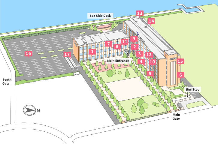 Campus map (illustration)