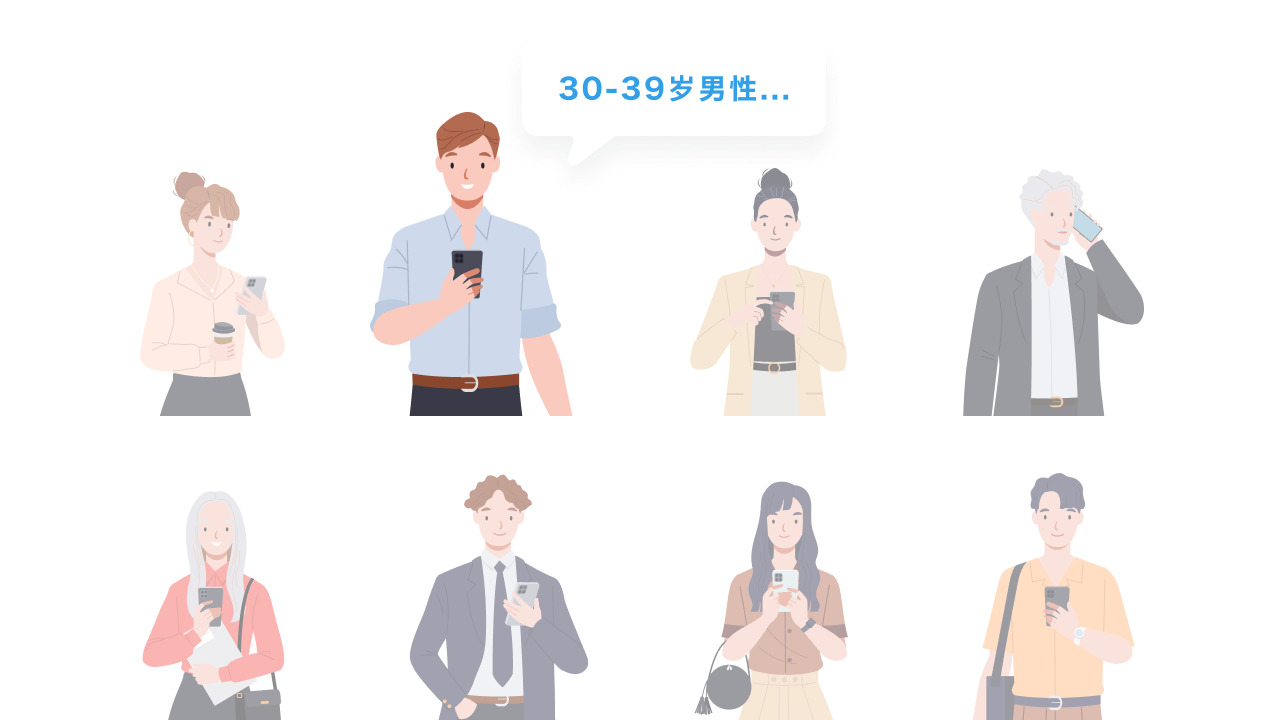 様々なターゲティング設定ができる
