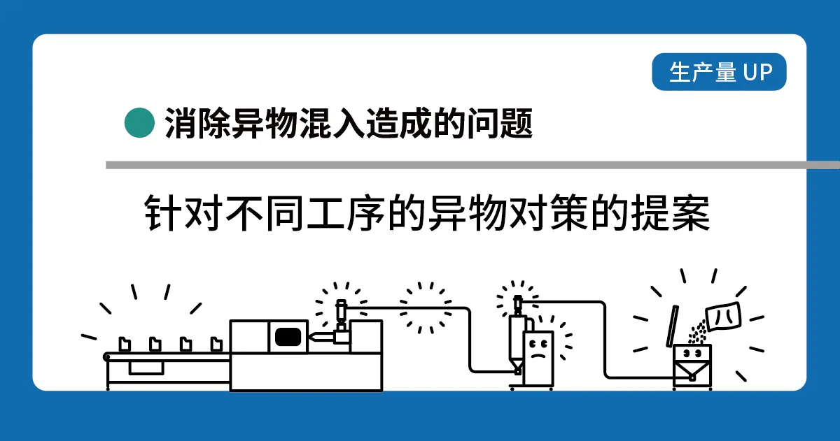 针对不同工序成形时的异物 (污染) 对策的提案