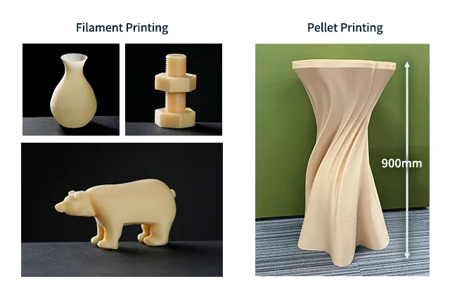 Beispiel für PA/CNF-verstärktes Harz für 3D-Drucker (entwickeltes Produkt, Filament/Pellet)