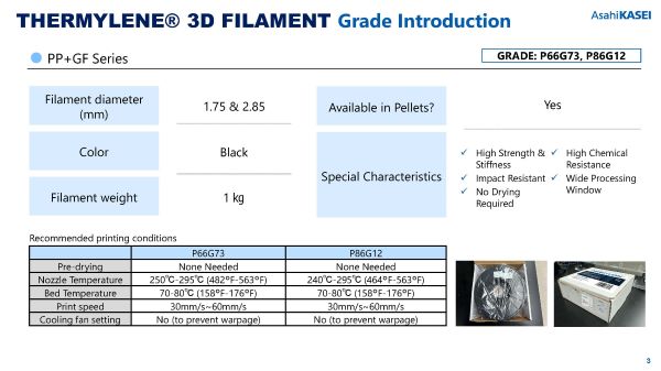 3Dプリンター用フィラメント サーミレン™ 3D ご紹介資料