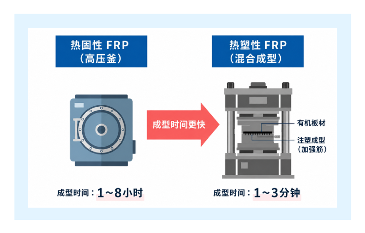 通过混合成型缩短成型时间