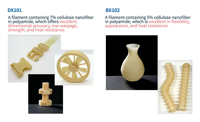 3D打印机用PA/CNF增强树脂(开发品)牌号介绍