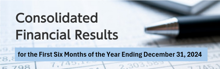 Financial Results Brief Announcement 2nd Quarter Financial Results for the Fiscal Year Ending December 2024