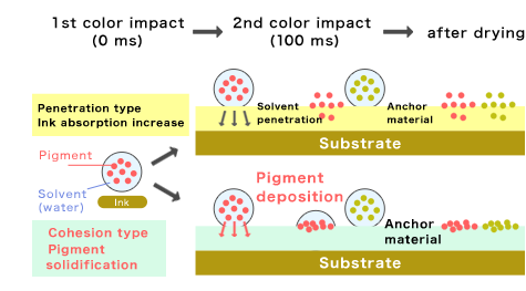 High-speed image formation technology using anchoring agents