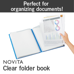 clear holder book