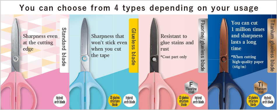 4 series scissors to choose from according to your needs (SAXA)