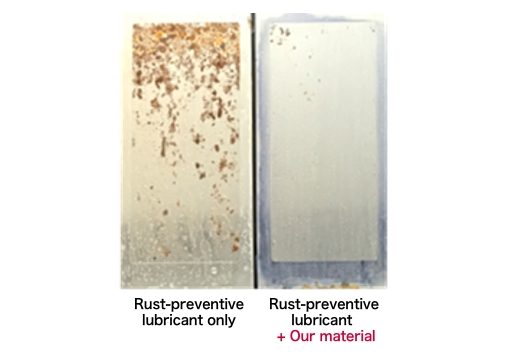 Steel plate after 9 hours of salt spray test