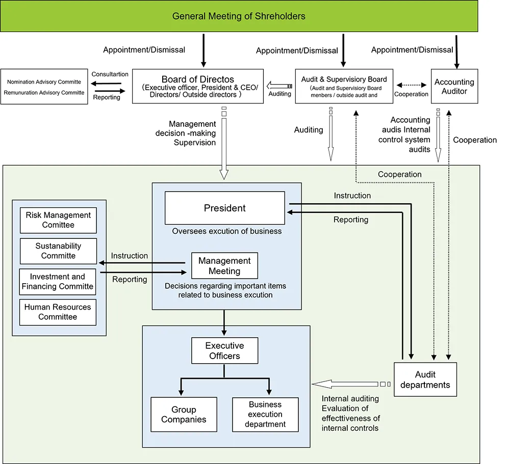 Governance system diagram