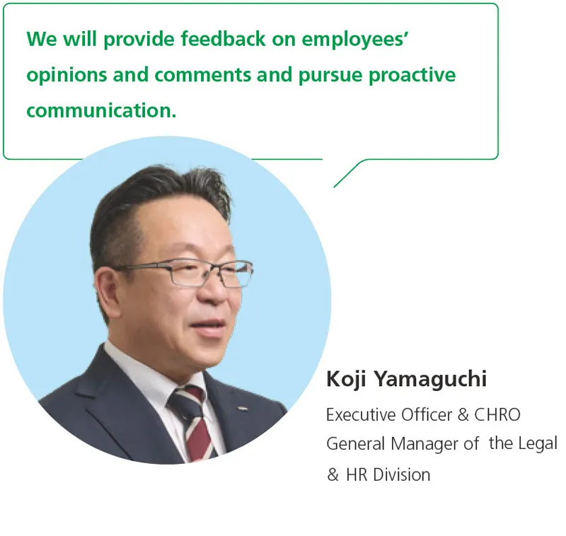 Executive Officer & CHRO General Manager of the Legal & HR Division, Koji Yamaguchi