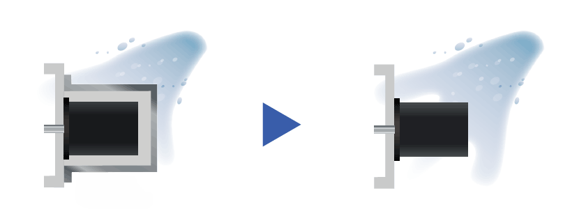 Figure: The motor can be stored inside the conveyor.