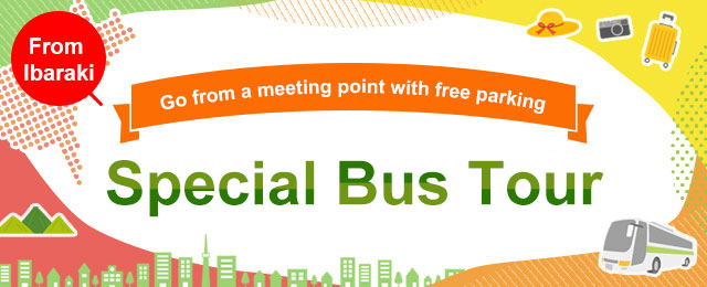 Bus tours and trips from Ibaraki with free parking and meeting points