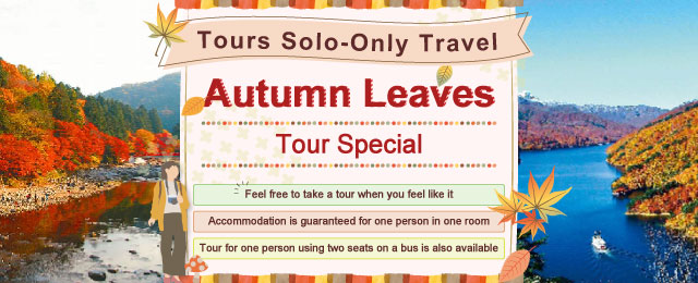 【東海発】おひとり参加限定 紅葉一人旅・ツアー2026