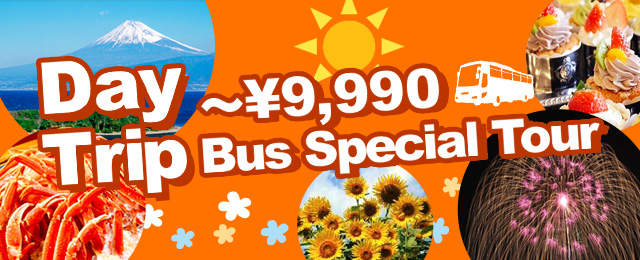 [Departing from Chiba] Day trips and bus tours up to 9,990 yen