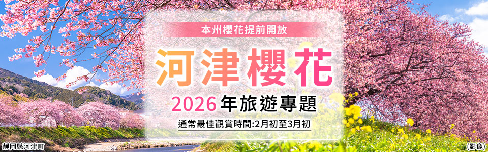 【關西出發】河津櫻花旅遊/旅行2026