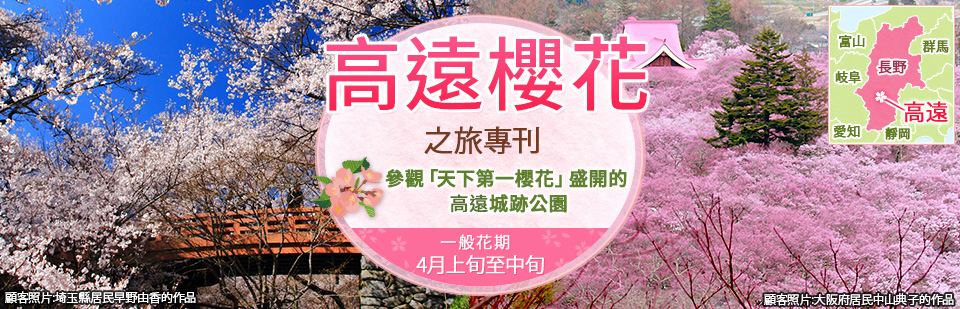 【東京從23區出發】搭乘巴士「高遠Cherry Blossoms」2026年旅遊/旅行