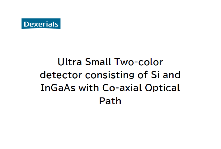Ultra-compact Si and InGaAs Two-color detector with coaxial optical path structure