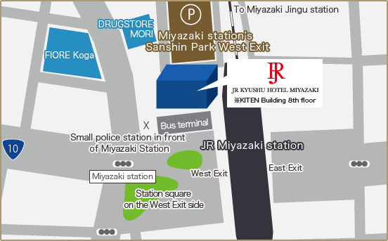 Access from the station