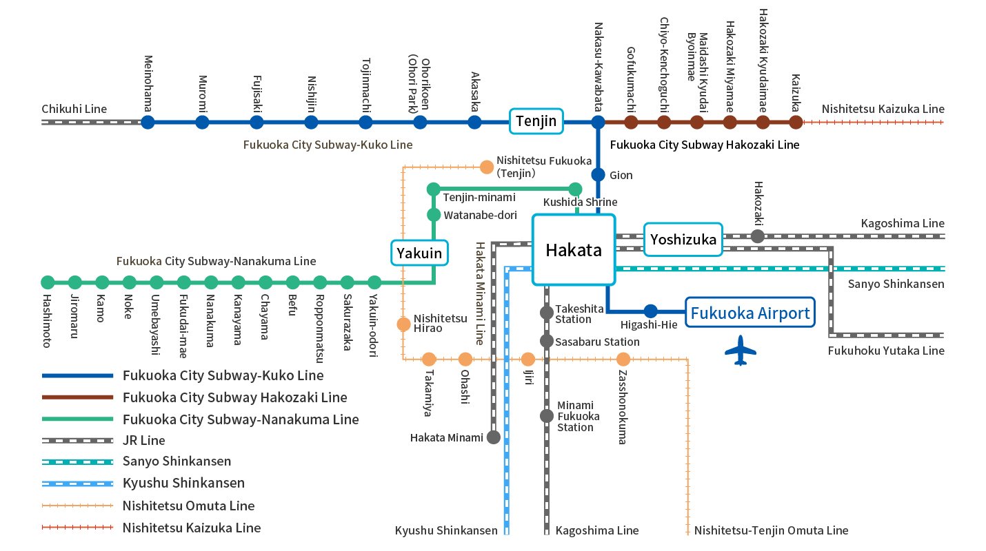 広域路線案内図 広域路線案内図
