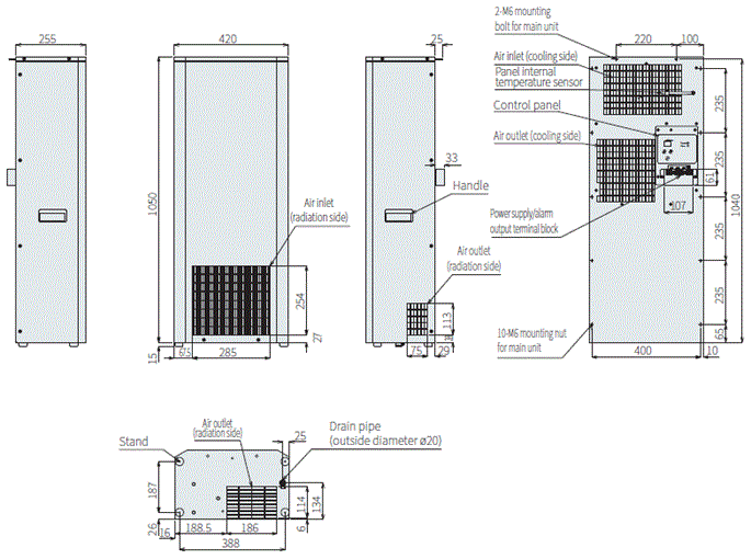 ENC-AS1010HDS Dimensions