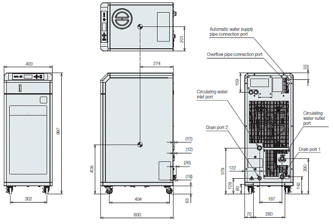 PCU-NE6000 outline drawing