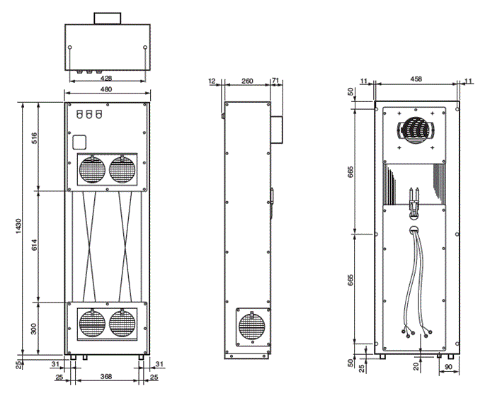 ENC-2800HL Dimensions