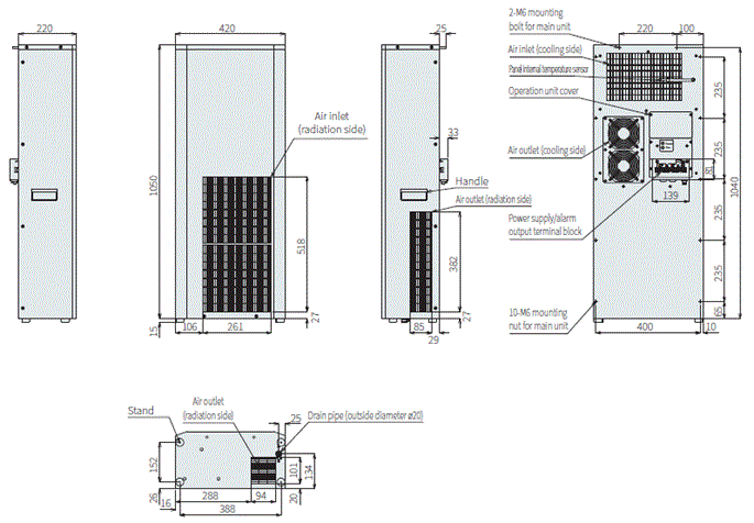 ENC-AS1000HDS-DC Dimensions