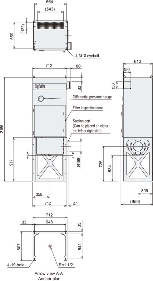 GME-F2200-50 Dimensions