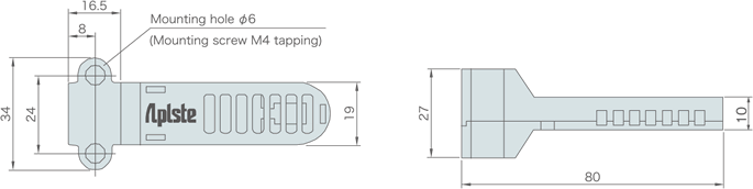 PAU-GR800SE-HC Temperature and Humidity Sensor Dimensions