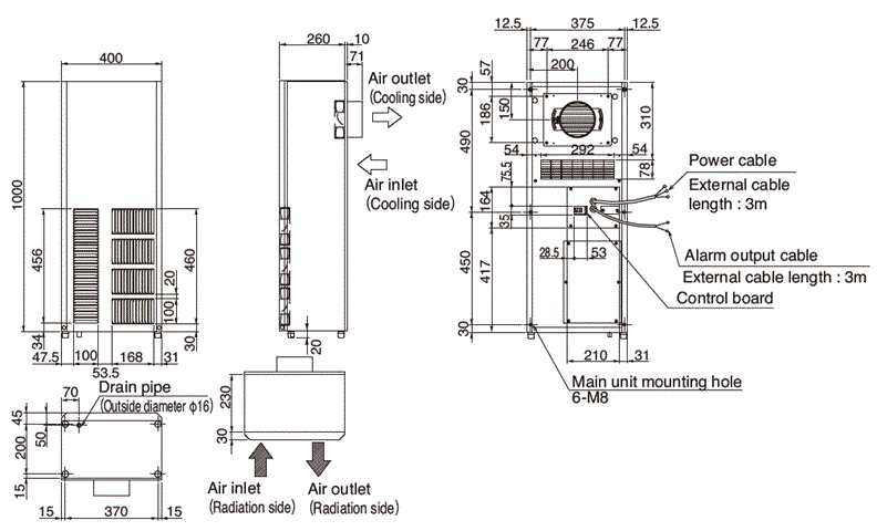 ENC-AR1610HD Dimensions