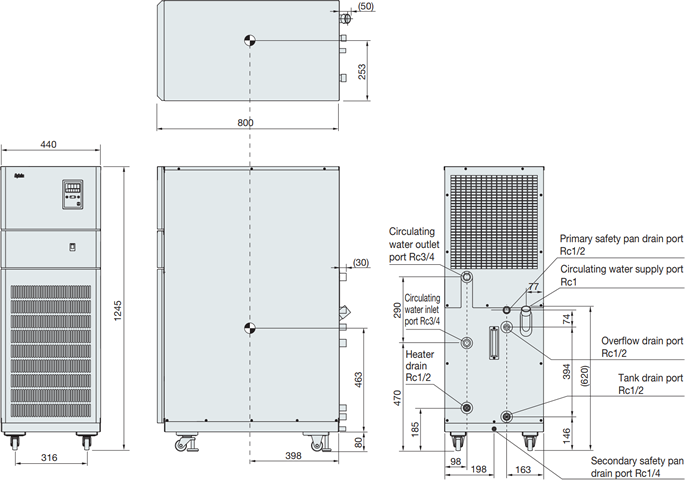 PCU-6320R Dimensions