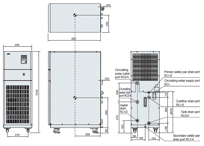 PCU-6320R Dimensions